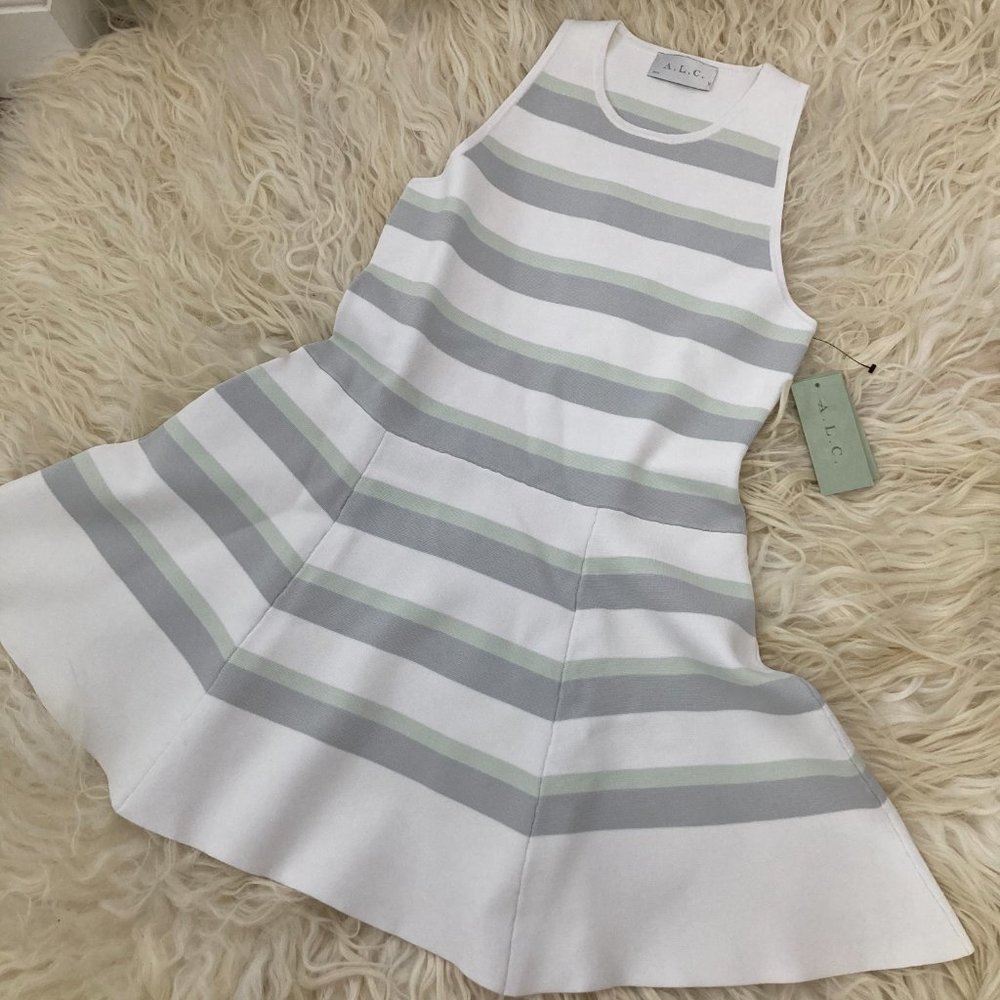 A.L.C. Striped Mini Dress 2018 - Picture 3 of 9